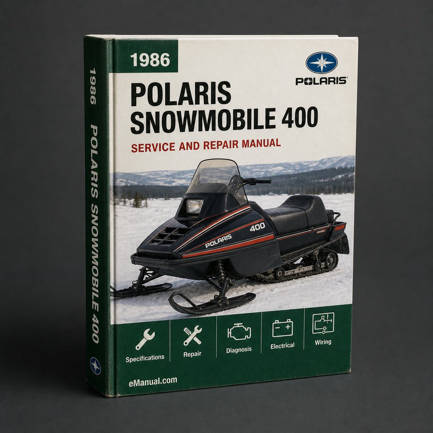 1986 POLARIS Snowmobile 400 Service Repair Manual