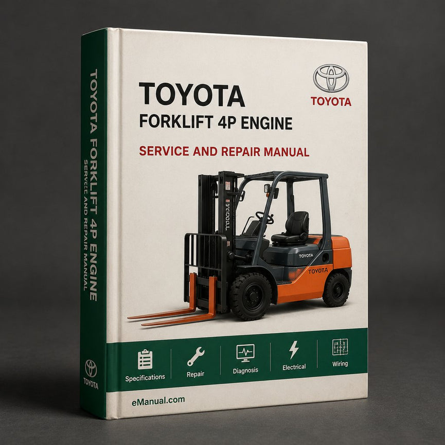 Toyota Forklift 4P Engine Service Repair Manual