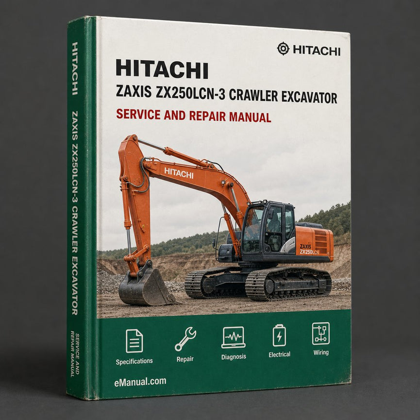 Hitachi ZAXIS ZX250LCN-3 Crawler Excavator Service Repair Manual
