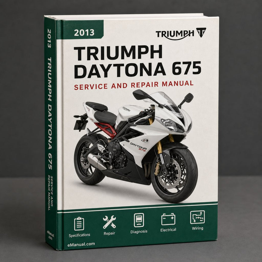Triumph Daytona 675 R 2013-2016 Service Repair Manual