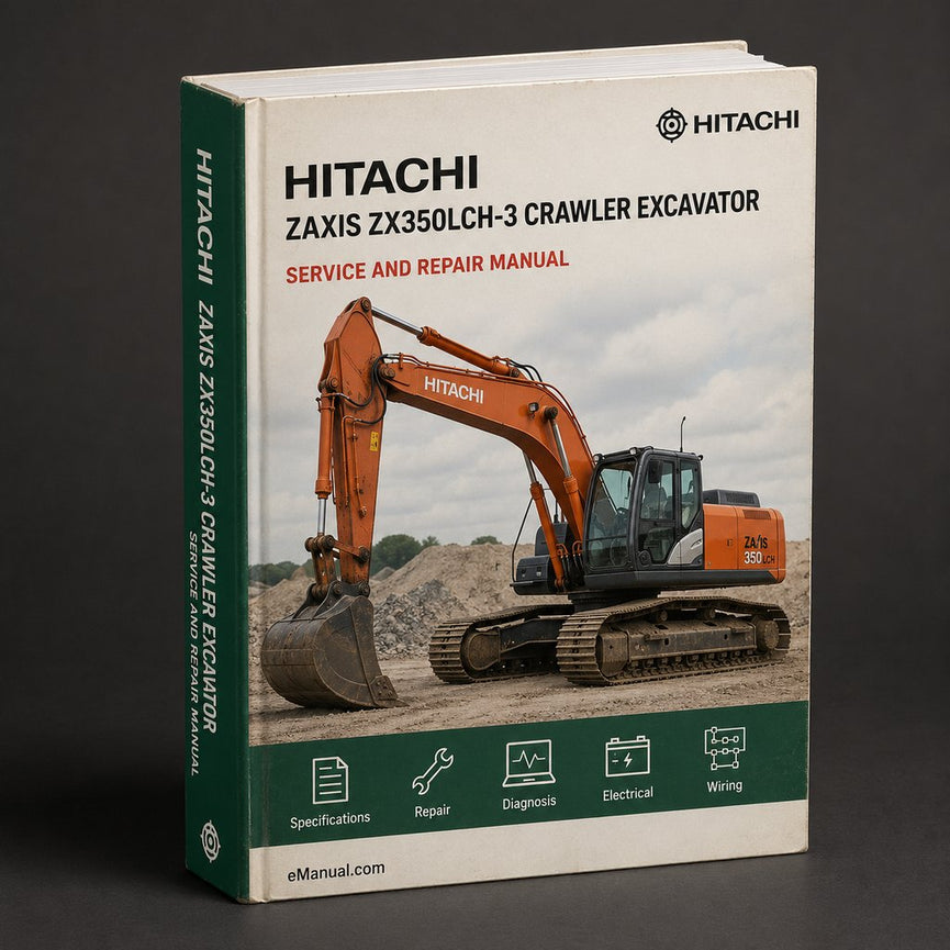 Hitachi ZAXIS ZX350LCH-3 Crawler Excavator Service Repair Manual