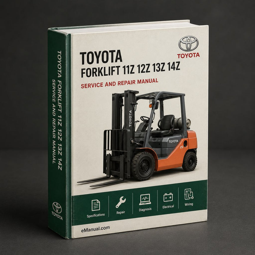 Toyota Forklift 11Z 12Z 13Z 14Z Model Engine Service Repair Manual