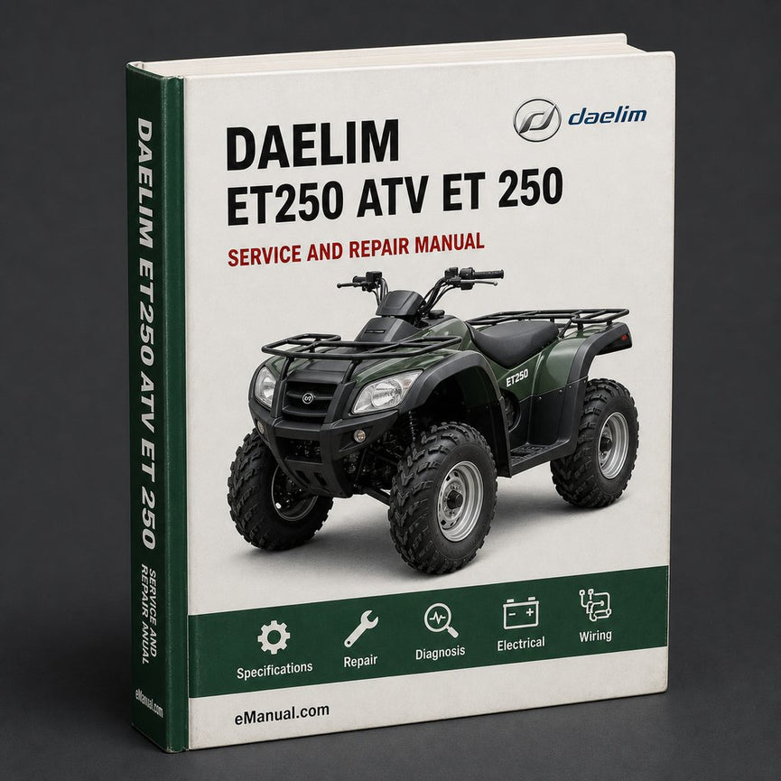 Daelim ET250 ATV Workshop Service & Repair Manual ET 250 # 1