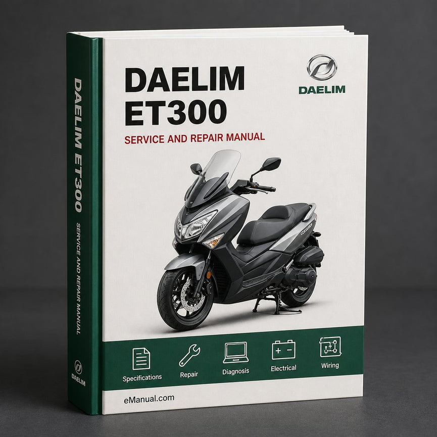Daelim ET300 Workshop Service & Repair Manual # 1