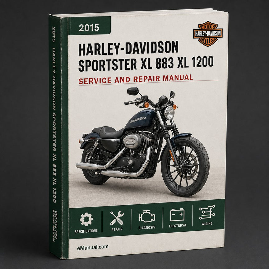 2015 Harley-Davidson Sportster XL 883 & XL 1200 Models (XL883R XL883L XL883N XL1200C XL1200CP XL1200CA XL1200CB XL1200T XL1200X XL1200V) Motorcycle Service Repair Manual