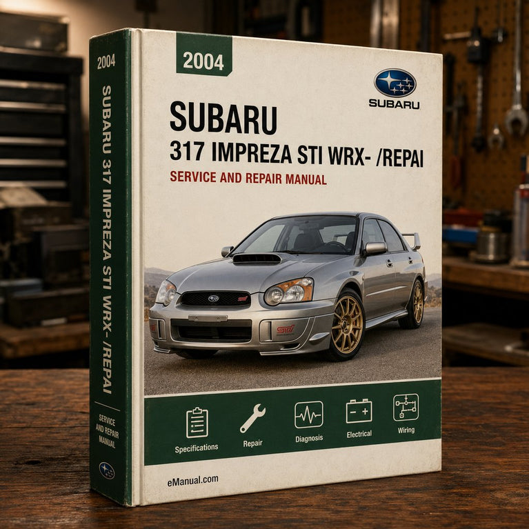 (317 MB) 2004 Subaru Impreza STI WRX-Official Factory Service Manual (FSM)/Repair Manual/Workshop Manual 04 (ZIP-PDF Format)