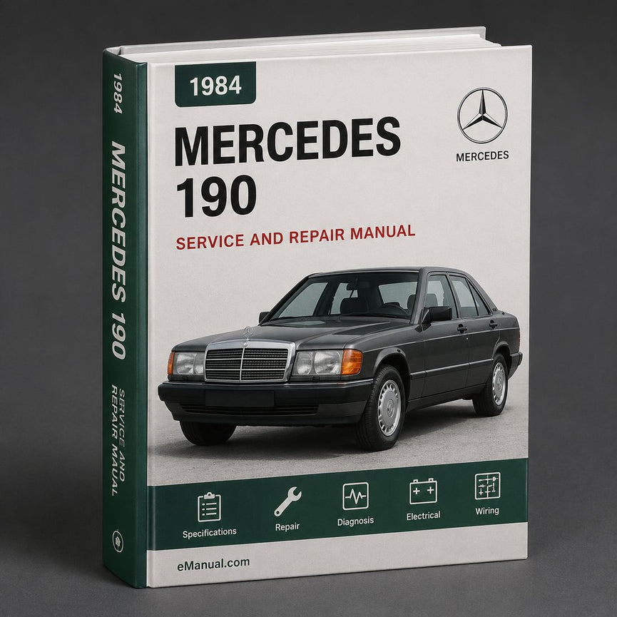 Mercedes 190 E Workshop Manual 1984 1985 1986 1987 1988
