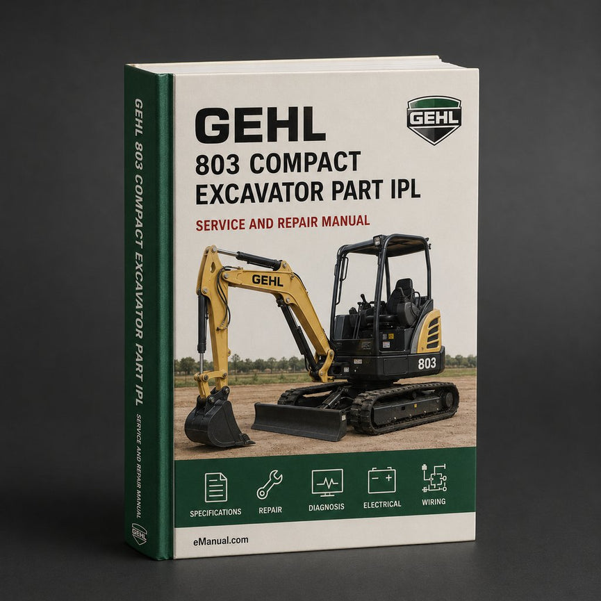 GEHL 803 Compact Excavator Parts PART IPL Manual