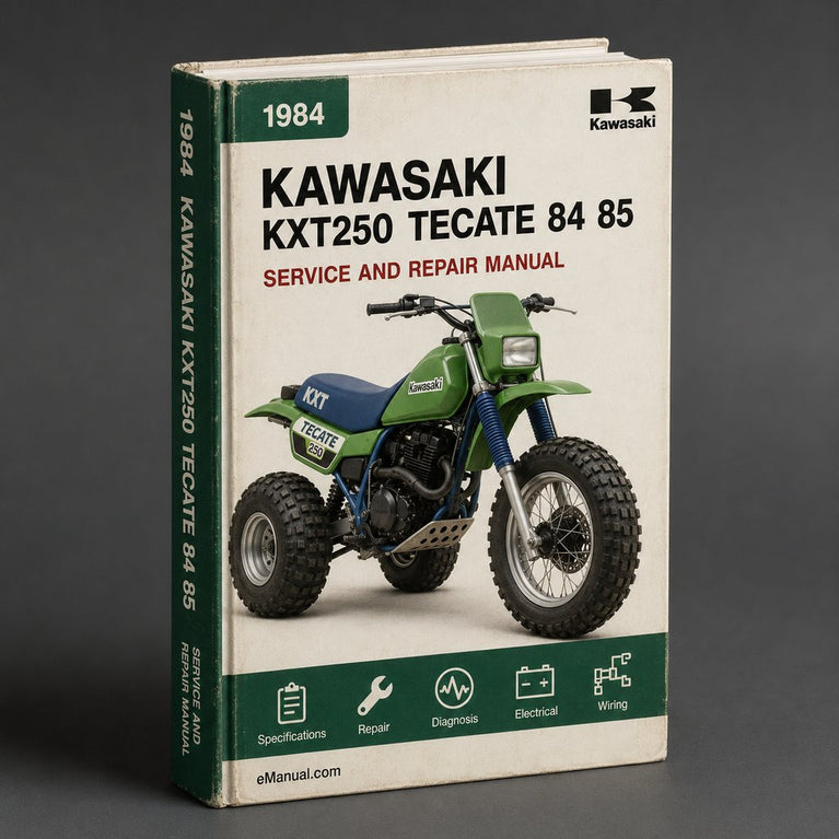 1984-1985 Kawasaki KXT250 Tecate Service Repair Manual ( 84 85 )