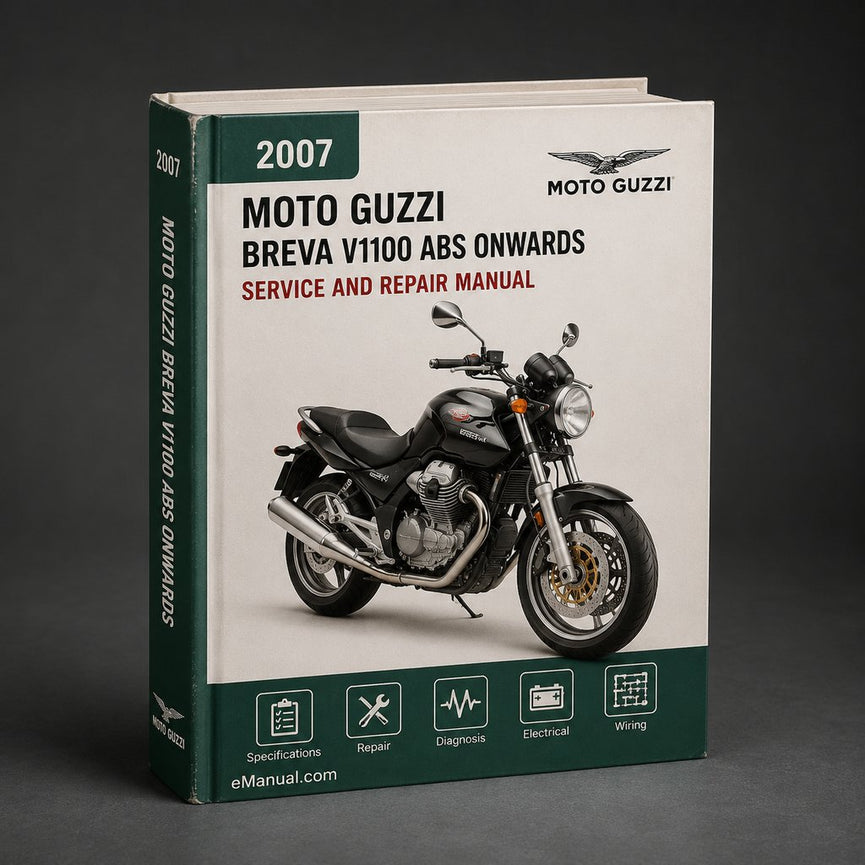 MOTO GUZZI BREVA V1100 ABS Workshop Manual 2007 ONWARDS