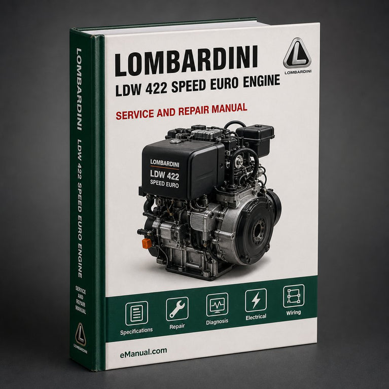 LOMBARDINI LDW 422 4 SPEED EURO 2 Engine Workshop Repair Manual