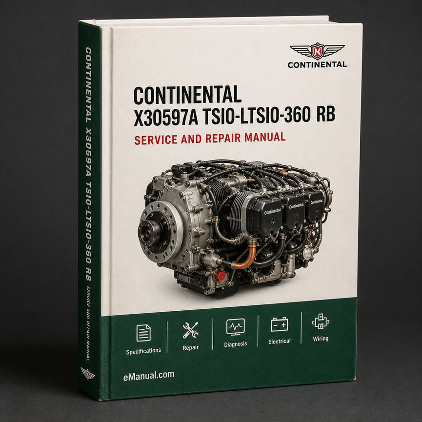 Continental Parts Catalog X30597A TSIO-LTSIO-360 RB