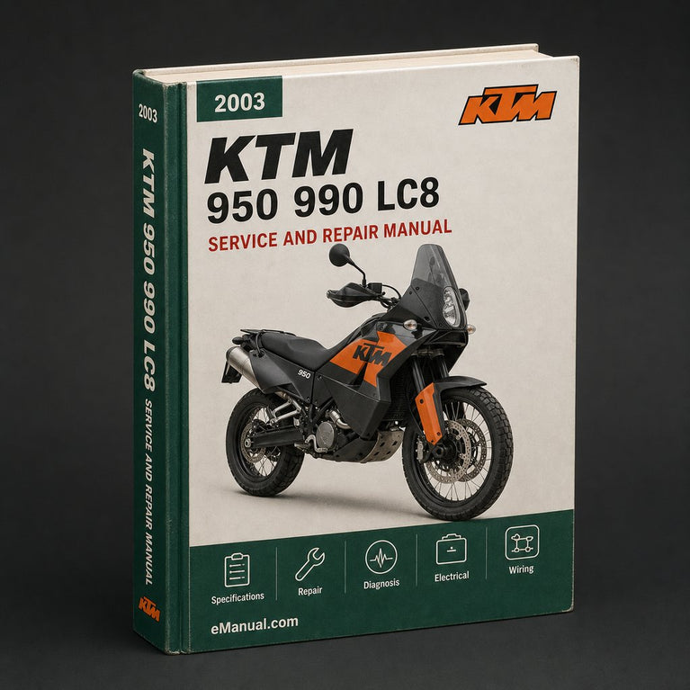 2003-2006 KTM 950 990 LC8 Service Repair Manual