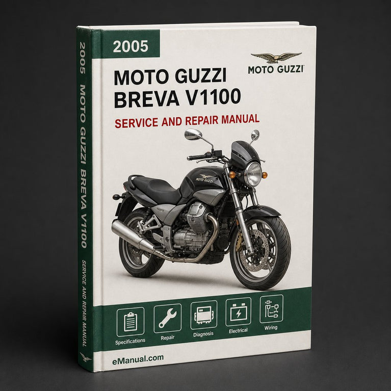 MOTO GUZZI BREVA V1100 Service Repair Manual 2005 2006 2007