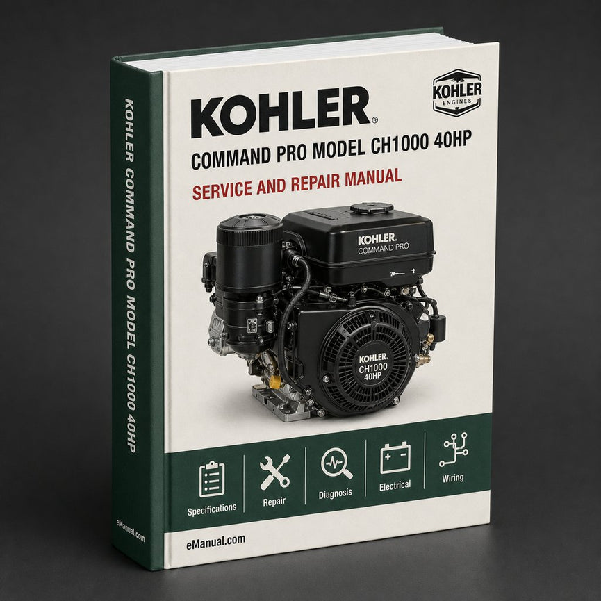 Kohler Command PRO Model CH1000 40HP Engine Workshop Manual