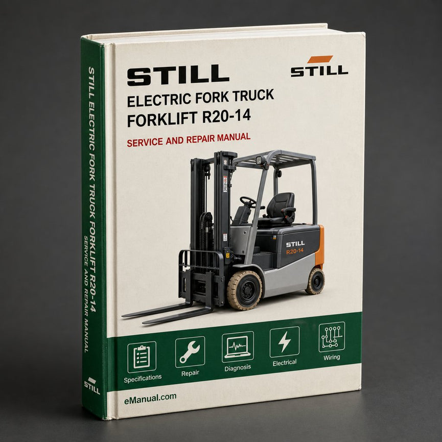 Still Electric Fork Truck Forklift R20-14 R2O-15 R20-16 R20-18 R20-20 Illustrated Master Parts List Manual (Ident-Nr.163857 R2037-R2044)