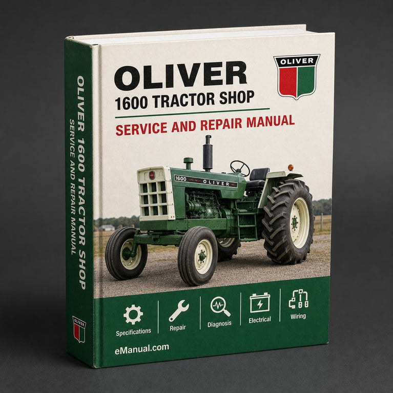 Oliver 1600 Tractor Workshop Service Repair Shop Manual-PDF