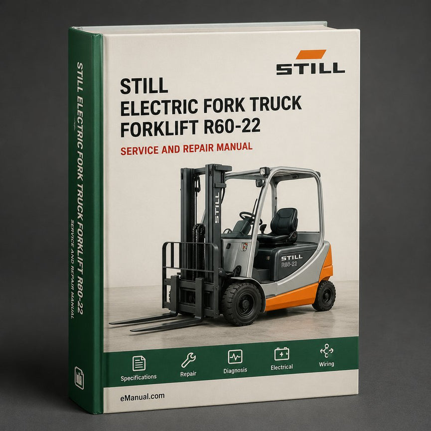 Still Electric Fork Truck Forklift R60-22 R60-25 R60-30 Illustrated Master Parts List Manual (Ident-Nr.161777 R6042-R6045)