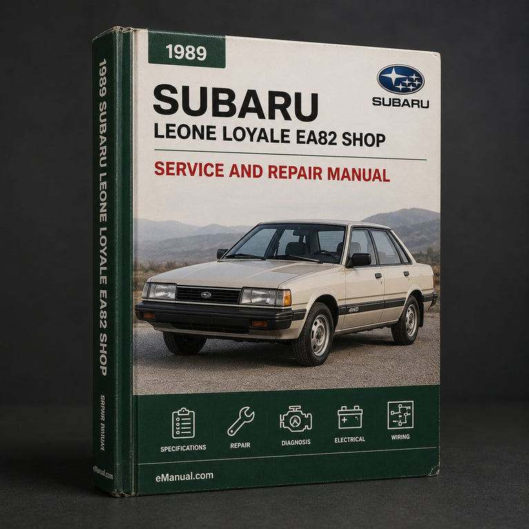 1989 Subaru Leone Loyale EA82 Shop Service Repair Manual