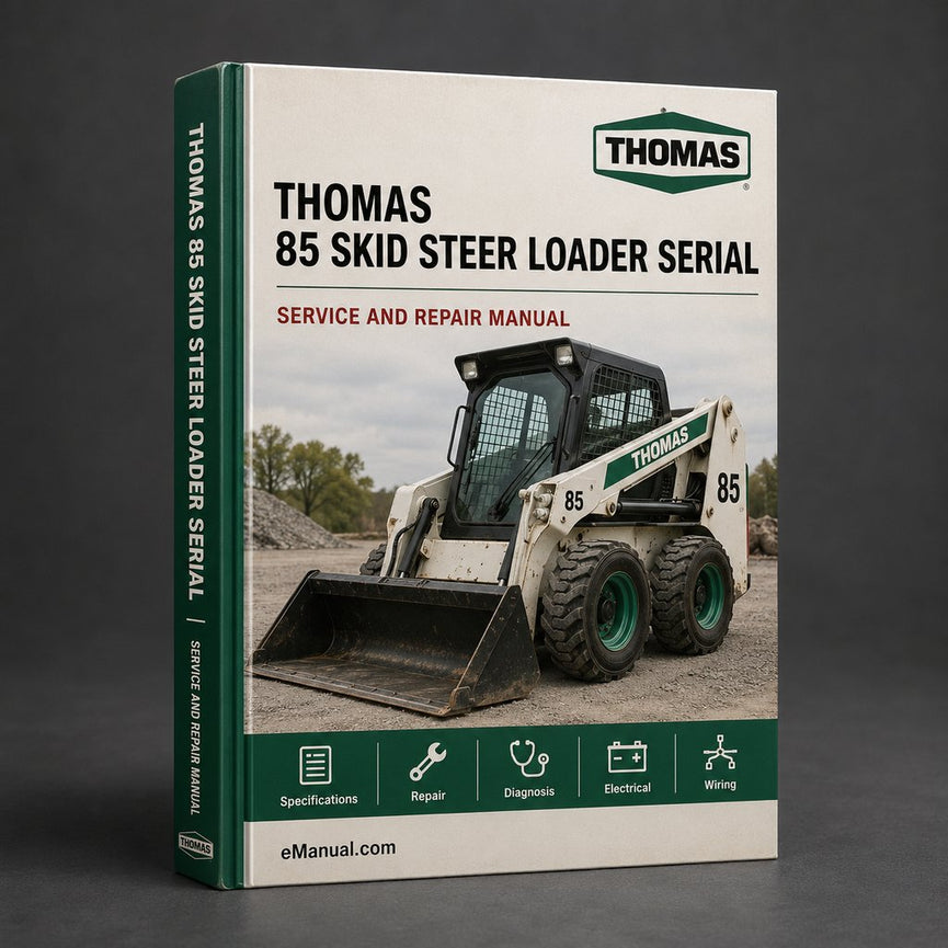 Thomas 85 Skid Steer Loader Serial Number LB002500 Onwards Parts Manual