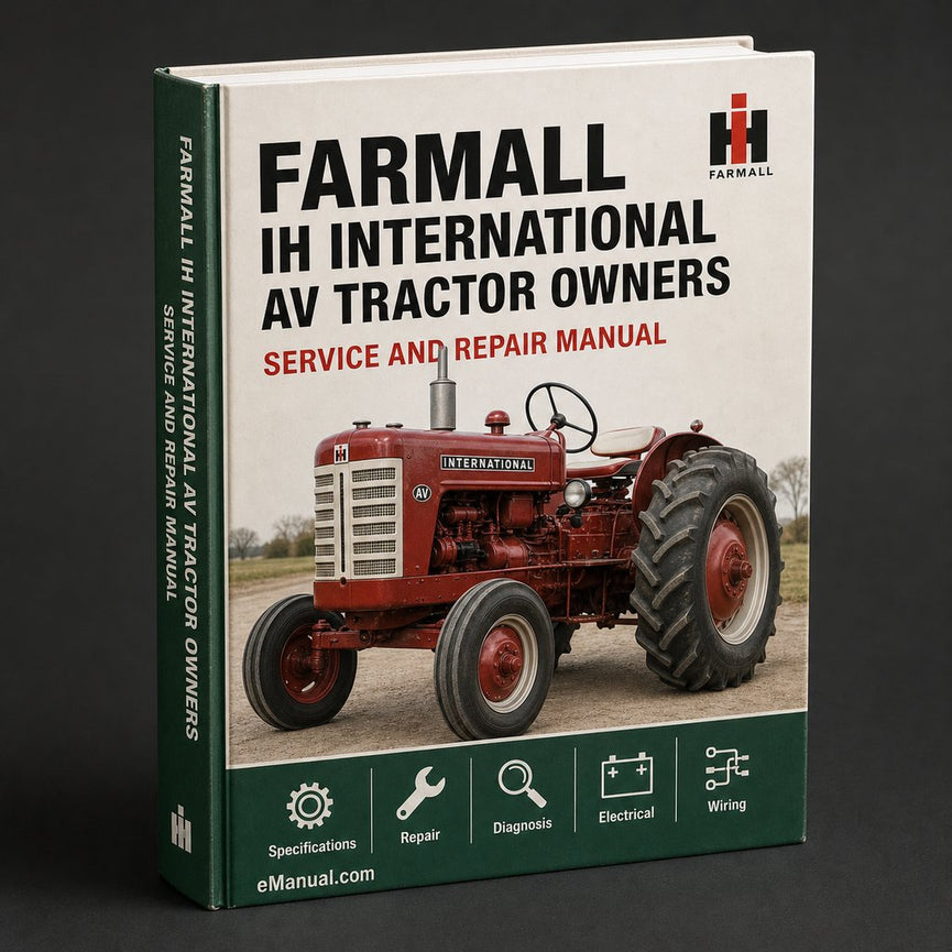 IH International FARMALL A & AV Tractor Owners Operators Manual-PDF