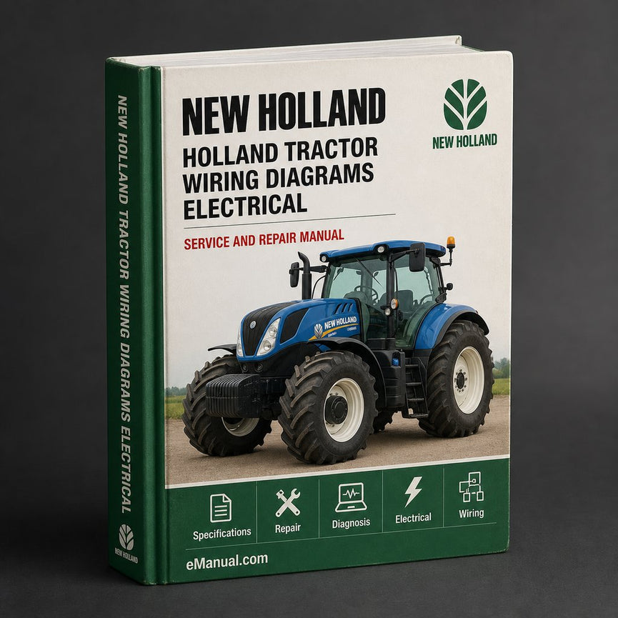 New Holland Tractor Wiring DiagramS Electrical System Manual TM-120 TM-130 TM-140 TM-155 TM-175 TM-190 TM120 TM130 TM140 TM155 TM175 TM190