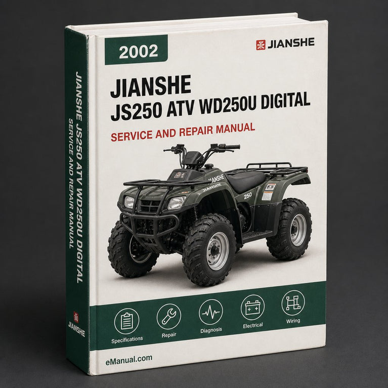 JIANSHE JS250 ATV WD250U J Digital Workshop Repair Manual 2002-2009
