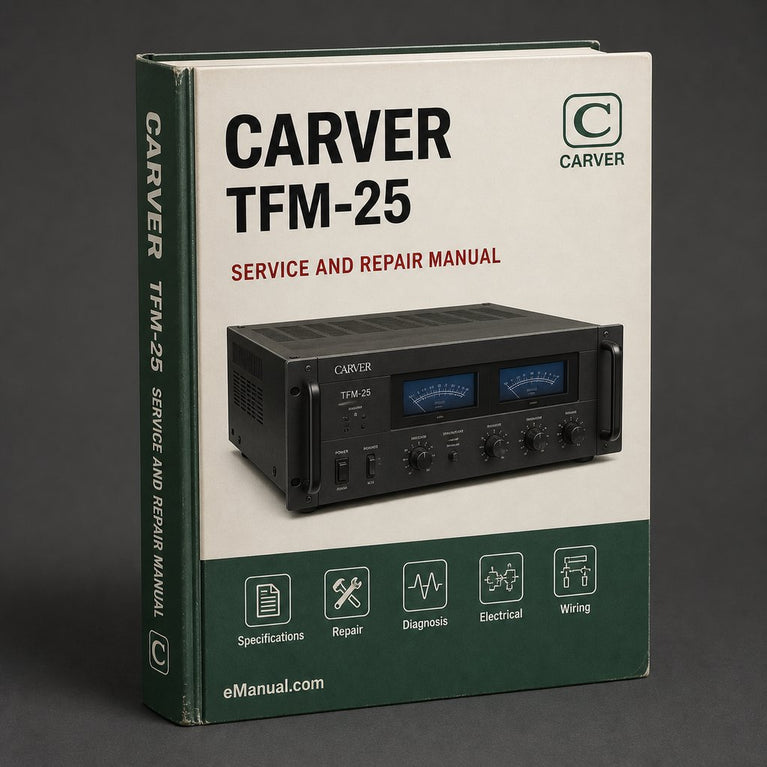 Carver TFM-25 original Service Repair Manual