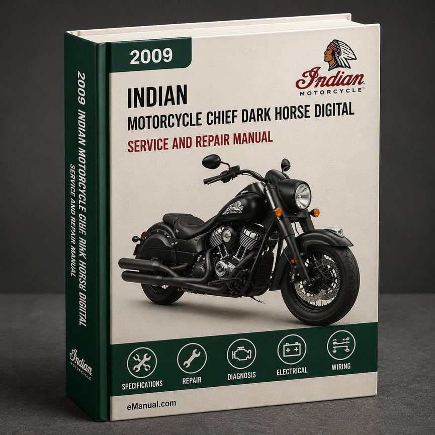 INDIAN Motorcycle CHIEF DARK HORSE Digital Workshop Repair Manual 2009-2012