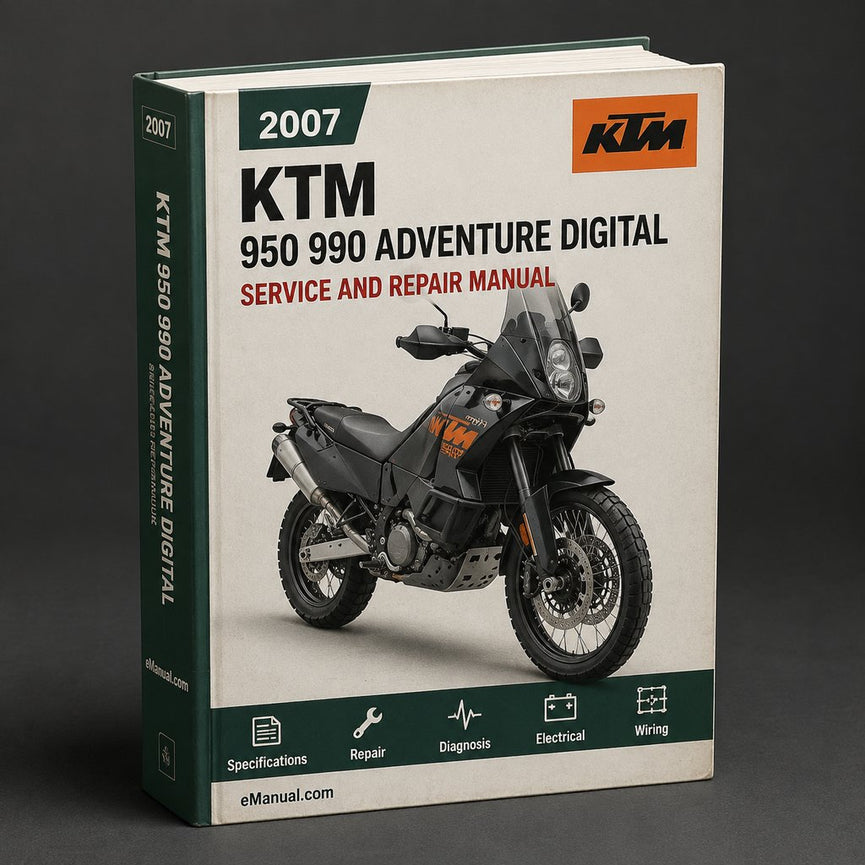 KTM 950 990 ADVENTURE Digital Workshop Repair Manual 2007