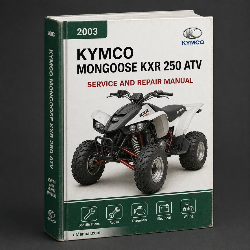 Kymco Mongoose KXR 250 ATV Workshop Service Repair Manual 2003-2008