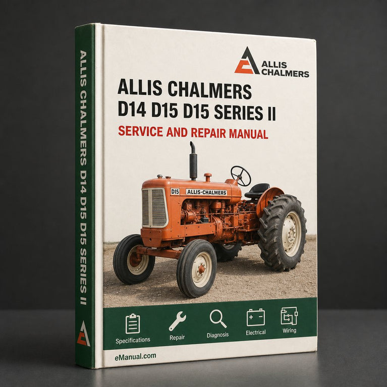 Allis Chalmers D14 D15 D15 Series Ii D17 D17 Series Iii D17 Series Iv Tractor Workshop Service & Repair Manual-Improved-PDF
