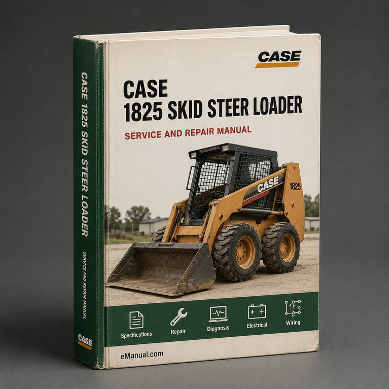 CASE 1825 SKID Steer Loader Parts Catalog Manual