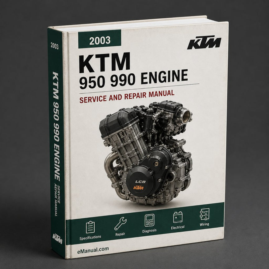 KTM 950 990 Engine Repair Manual 2003 2004 2005 2006 2007
