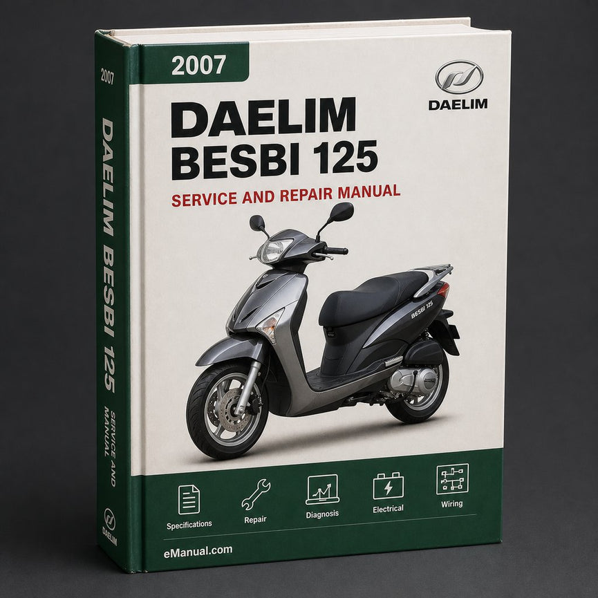 DAELIM BESBI 125 Service Repair Manual 2007-2012