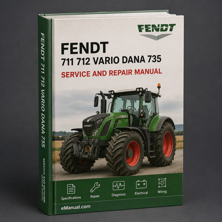 Fendt 711 712 Vario DANA 735 Steering Axle Service Repair Manual