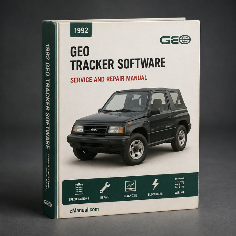 1992 GEO Tracker Service & Repair Manual Software