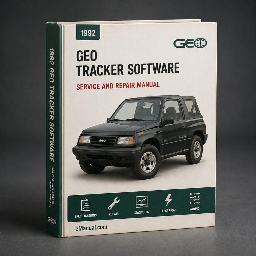 1992 GEO Tracker Service & Repair Manual Software
