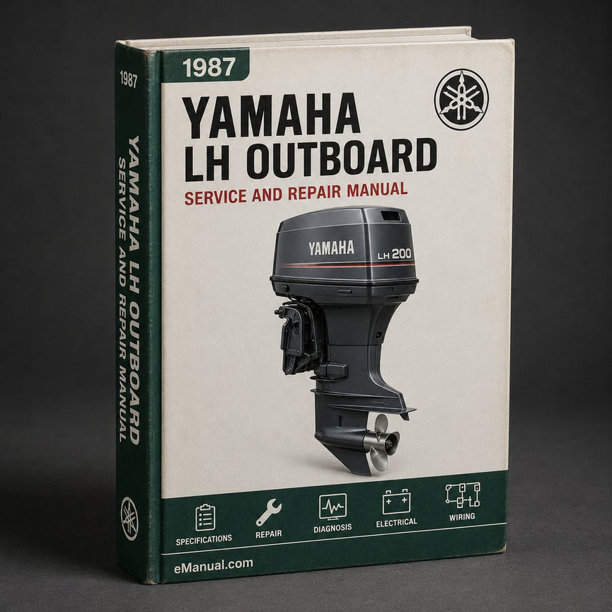 1987 Yamaha 4 LH Outboard Service Repair maintenance Manual. Factory