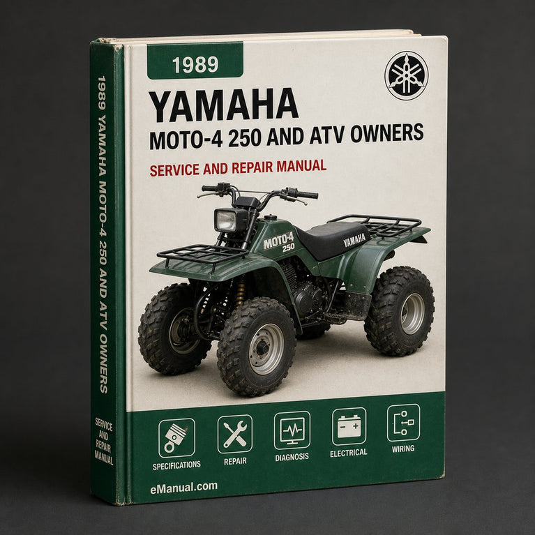 1989-1991 Yamaha MOTO-4 250 Service Manual and ATV Owners Manual-Workshop Repair