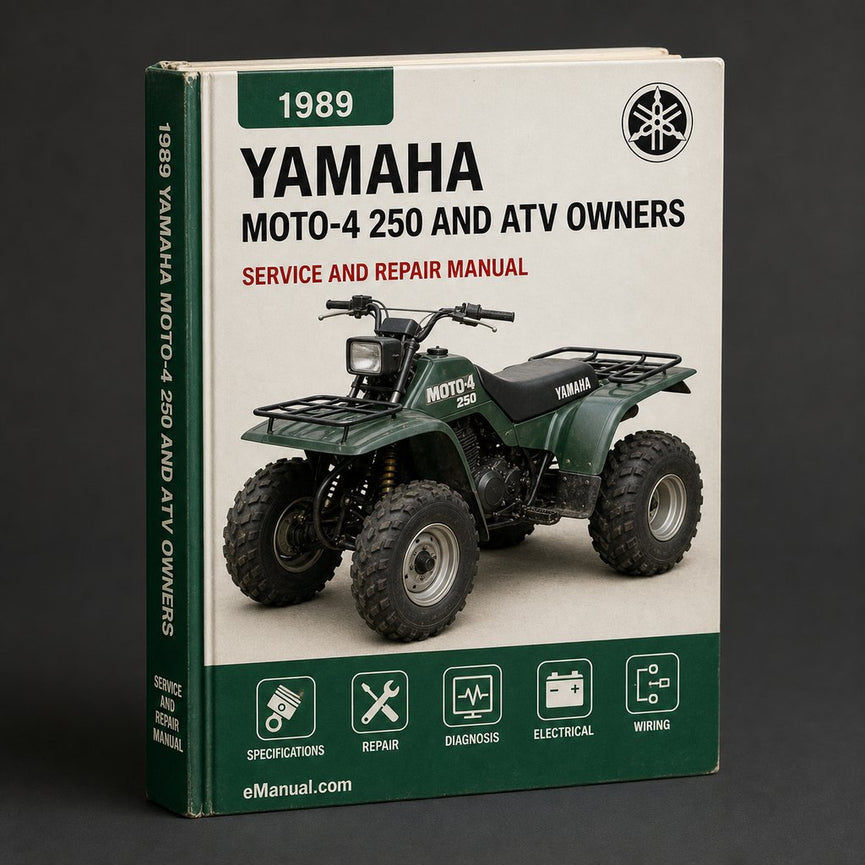 1989-1991 Yamaha MOTO-4 250 Service Manual and ATV Owners Manual-Workshop Repair