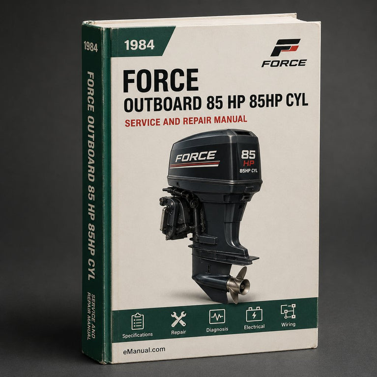 Force Outboard 85 hp 85hp 3 cyl 2-stroke 1984-1991 Service Repair Manual