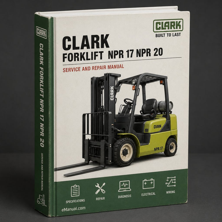 CLARK Forklift NPR 17 NPR 20 Service Repair Manual