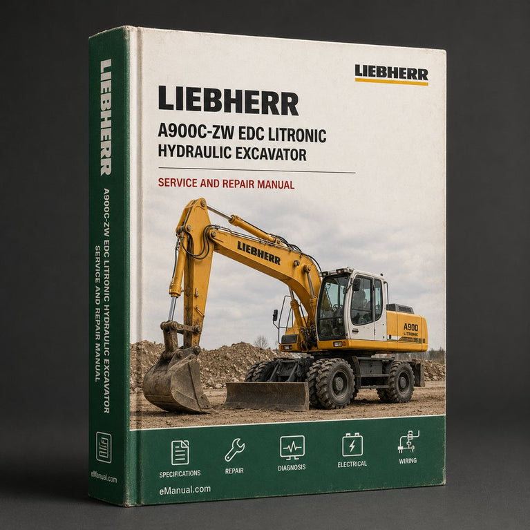 Liebherr A900C-ZW EDC Litronic Hydraulic Excavator Service Repair Factory Manual