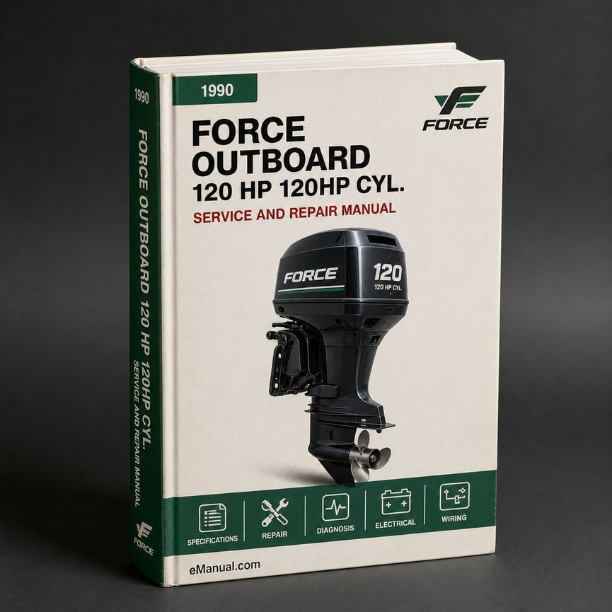Force Outboard 120 hp 120hp 4 cyl 2-stroke 1990-1999 Factory Service Repair Manual