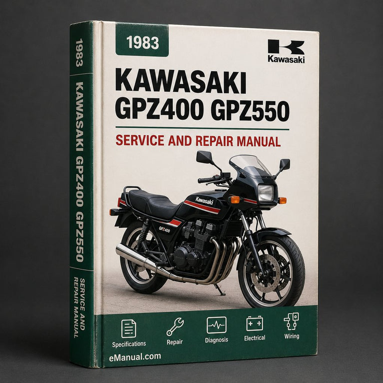 Kawasaki GPZ400 GPZ550 1983-1985 Factory Repair Manual