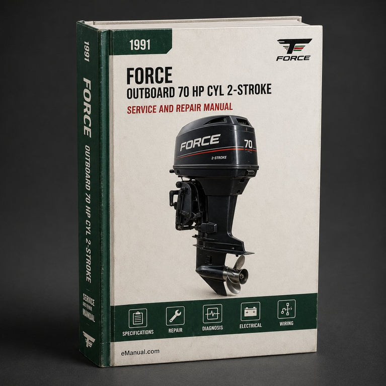 Force Outboard 70 hp 3 cyl 2-stroke 1991-1993 Service Repair Manual