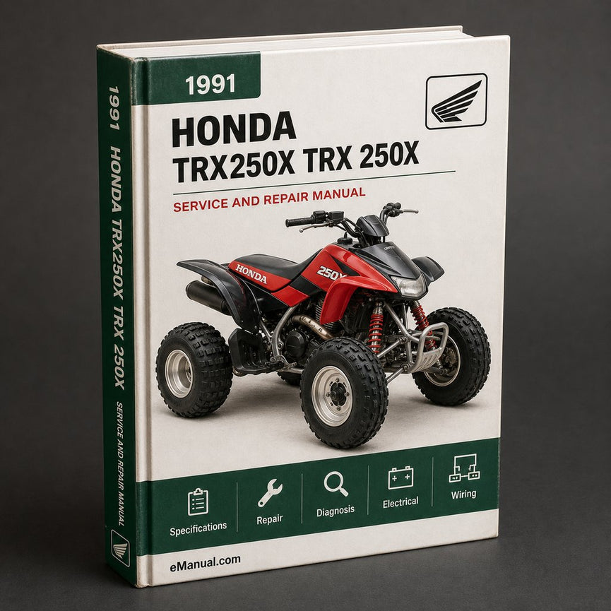 TRX250x Service Manual Repair 1991-1992 TRX 250x