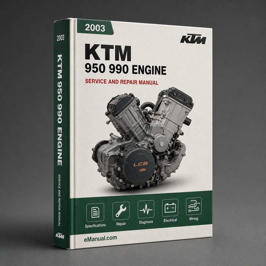 2003 2004 2005 2006 2007 2008 KTM 950 990 Engine Service Repair Manual