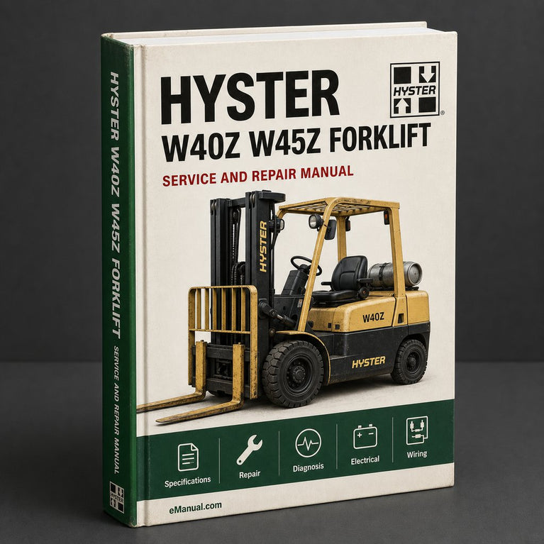 HYSTER W40Z W45Z Forklift Service Repair Manual & Parts Manual